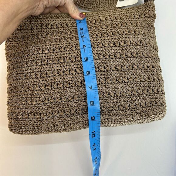 The Sak Women's Taupe Crochet Crossbody Bag with Interior Pocket NWT - Picture 9 of 9